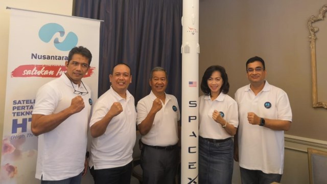 Manajemen PT Pasifik Satelit Nusantara (PSN). (Foto: Bianda Ludwianto/kumparan)