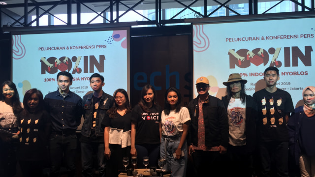 Konferensi Pers 100%IN oleh We The Youth. (Foto: Agaton Kenshanahan/kumparan)