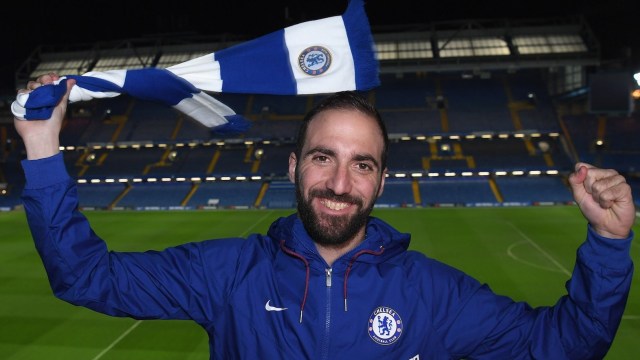Higuain di Chelsea. (Foto: Chelsea FC)