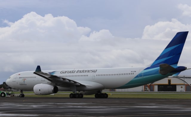 Garuda Indonesia Lakukan Penerbangan Perdana dari London ke Denpasar