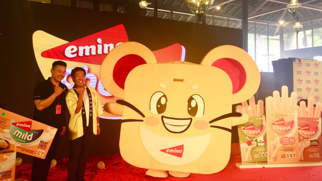 Peluncuran produk keju Emina Cheese. (Foto: Safira Maharani/ kumparan)
