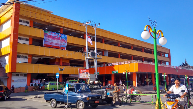 Gedung Pasar Raya Padang, Sumatera Barat, juga merupakan salah satu bangunan yang didesain untuk shelter. (Foto: M Hendra/Langkan.id)