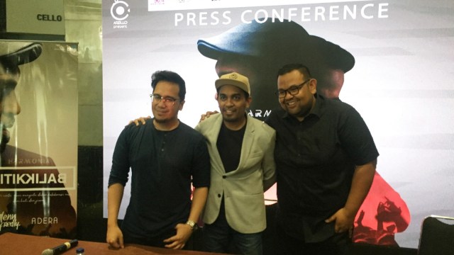 Konferensi pers konser ‘Harmonia: Titik Balik’ Glenn Fredly dan Adera, Kamis (24/1). (Foto: Alexander Vito/kumparan )
