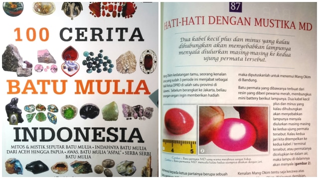 Batu mirah delima atau rubi natural. (Foto: Dok. Sujatmiko)