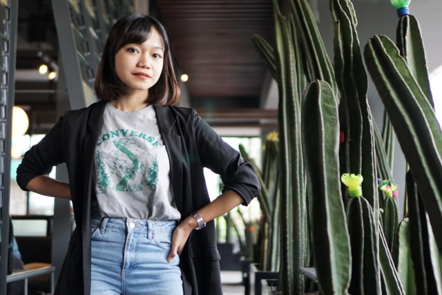 YouTuber Fathia Izzati  Foto: M. Rezky Agustyananto/kumparan