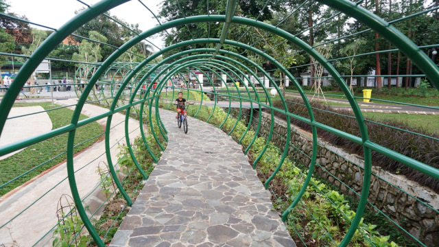 Suasana Taman Pintar Berlalu Lintas, Tebet Timur, Jakarta. (Foto: Helmi Afandi/kumparan)