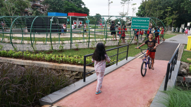 Suasana Taman Pintar Berlalu Lintas, Tebet Timur, Jakarta. (Foto: Helmi Afandi/kumparan)