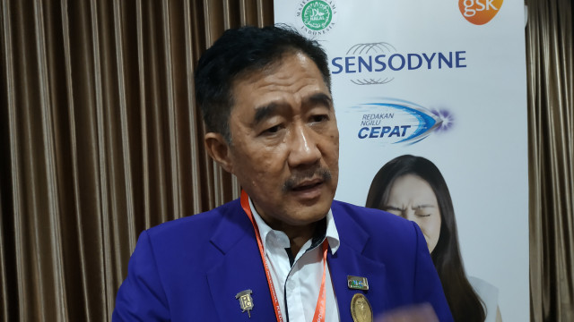 Ketua Umum PB PDGI Dr Drg RM Sri Hananto Seno MM SpBM ditemui saat Rakernas di Semarang. Foto: dok. Afiati Tsalitsati/Kumparan