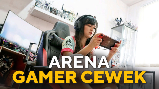 Konten Spesial - Monica 'Nixia' Carolina, gamer perempuan NXA Ladies. (Foto: Jamal Ramadhan/kumparan)