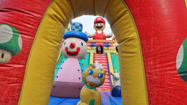 Wahana Rumah Balon Hiburan anak (Foto: Helmi Afandi/kumparan)