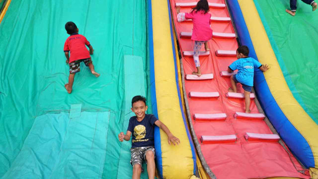 Wahana Rumah Balon Hiburan anak (Foto: Helmi Afandi/kumparan)