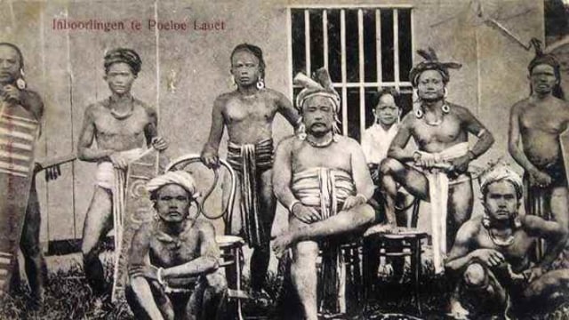 Suku Dayak yang diduga Saranjana. (Foto: Dok. Masyhur)