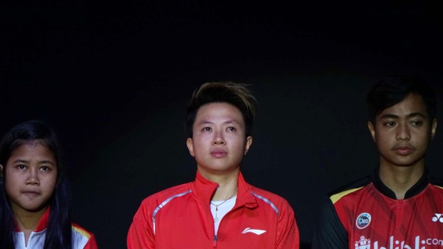 Liliyana Natsir pada acara salam perpisahannya di Istora Senayan, Jakarta, Minggu (27/1/2019). (Foto: Irfan Adi Saputra/kumparan)