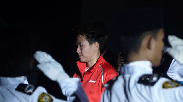 Liliyana Natsir pada acara salam perpisahannya di Istora Senayan, Jakarta, Minggu (27/1/2019). (Foto: Irfan Adi Saputra/kumparan)