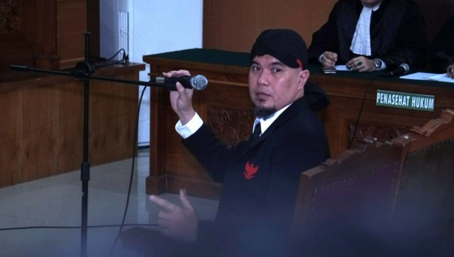 Suasana sidang vonis Ahmad Dhani di Pengadilan Negeri Jakarta Selatan. (Foto: Nugroho Sejati/kumparan)