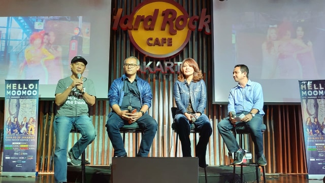 Konferensi Pers Mamamoo di Pacific Place, Jakarta, Selasa (29/1). (Foto: Niken Nurani/kumparan)