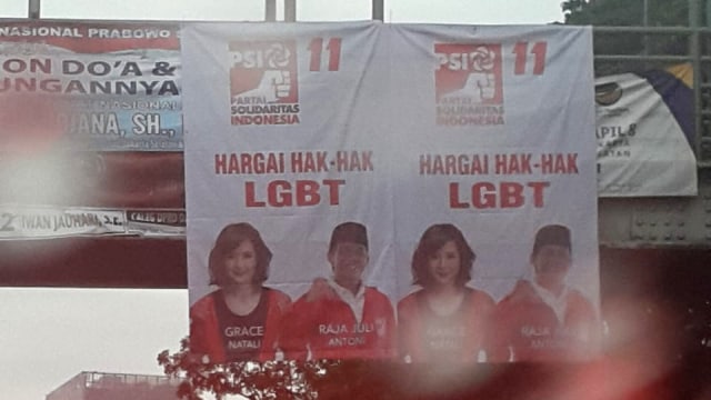 Spanduk PSI di Tebet, Jakarta Selatan. (Foto: Dok. Istimewa)