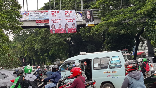 Spanduk PSI di Tebet, Jakarta Selatan. (Foto: Twitter/@AntoniRaja)