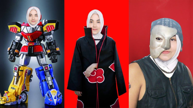 Editan foto Salzabilla di Twitter. (Foto: @Eirudo, @forzayogi, @achiecuy/Twitter)