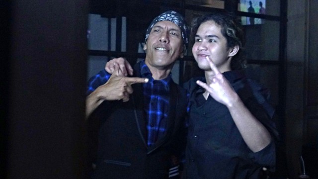 Yuke dan Abdul Qodir Jaelani di Epicentrum Kuningan, Jakarta, Rabu (30/1). Foto: Nugroho Sejati/kumparan