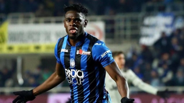 Zapata jadi bintang kemenangan Atalanta atas Juventus di Coppa Italia. (Foto: Twitter/Mozo Football)
