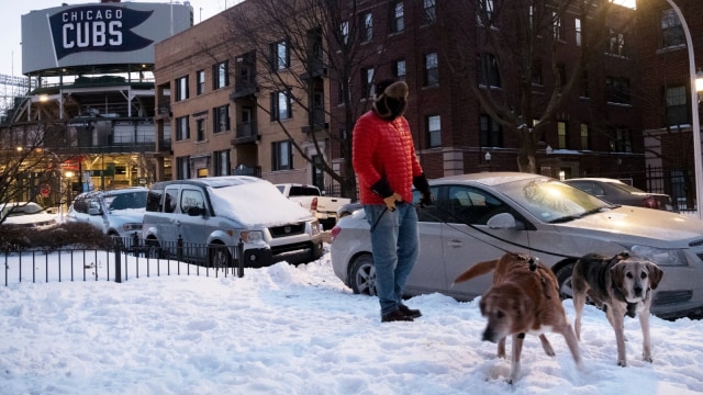 Kondeisi Amerika Serikat  yang dilanda cuaca dingin ekstrem. (Foto: REUTERS/Pinar Istek)