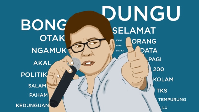Ilustrasi membedah cuitan Rocky Gerung di Twitter.
 (Foto: Sabryna Putri Muviola/kumparan)