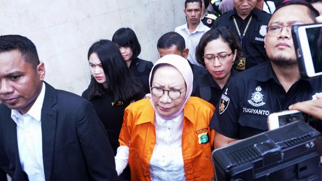 Ratna Sarumpaet di Polda Metro Jaya, Jakarta, Kamis (31/1/2019). (Foto: Nugroho Sejati/kumparan)