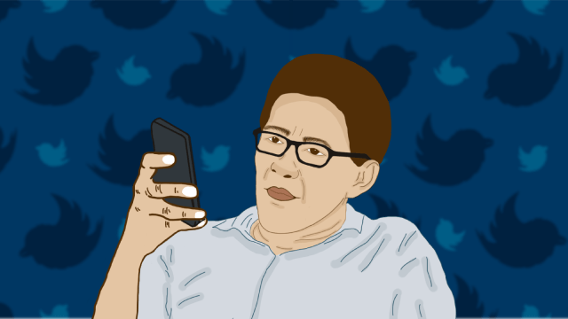 Ilustrasi Rocky Gerung. (Foto: Sabryna Putri Muviola/kumparan)