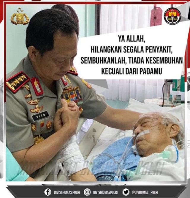 Mantan Kapolri Awaluddin Djamil meninggal. (Foto: Dok Polri)