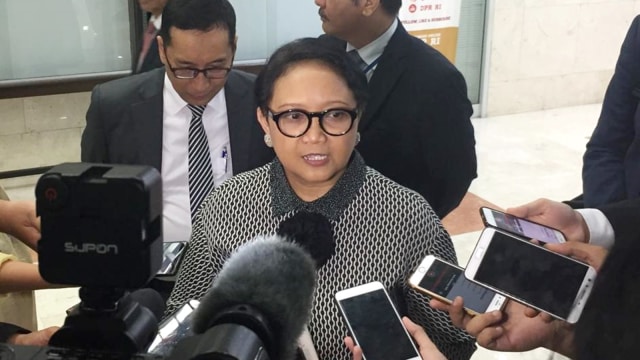 Menteri Luar Negeri RI Retno Mersudi di DPR, Kamis (31/1).  (Foto: Rafyq Panjaitan/kumparan)