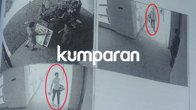 Tubagus Chaeri Wardana alias Wawan (kanan atas) dan teman wanitanya (kiri bawah) di Hotel Grand Mercure, Bandung. (Foto: Dok. Istimewa)
