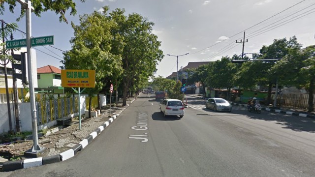 Jalan Gunungsari, Surabaya. Foto: Dok. Google Maps
