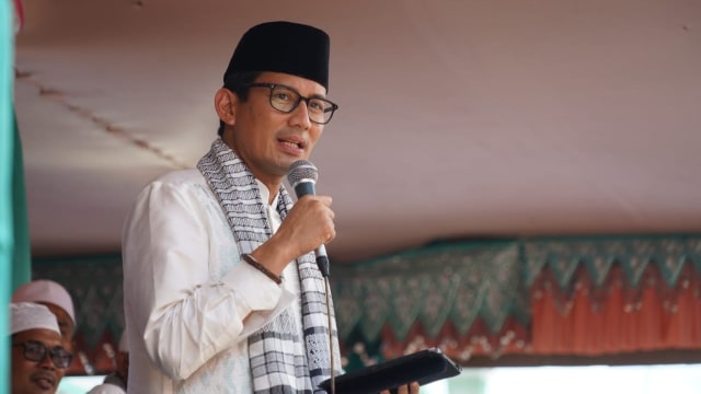 Cawapres no urut 02, Sandiaga Uno Lhoksumawe, Aceh. Foto: Dok. Tim Media Sandiaga Uno
