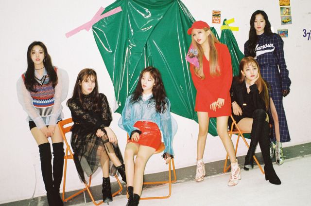 (G)I-DLE untuk lagu debut mereka, Latata. (Foto: Cube Entertainment)