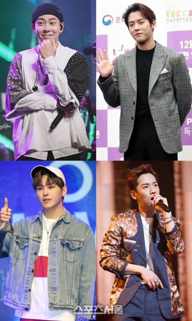 Loco. Minhyuk BTOB, Hanhae dan Hoya (Foto: Sport Seoul)