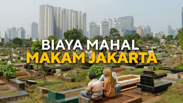Konten spesial biaya mahal makam Jakarta Foto: AFP/ADEK BERRY