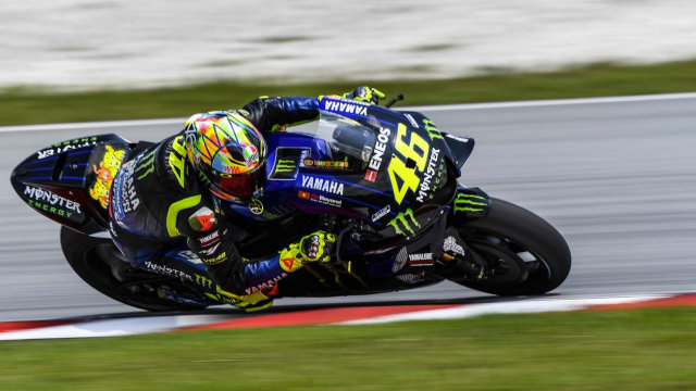 Valentino Rossi menguji YZR-M1 dalam tes pramusim MotoGP 2019 di Sirkuit Sepang, Malaysia Foto: Dok. Yamaha MotoGP Media