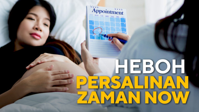 Konten spesial heboh persalinan zaman now. Foto: Shutter stock