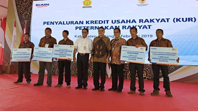 Peluncuran program Kredit Usaha Rakyat (KUR) khusus peternakan rakyat dari Bank BRI. Foto: Selfy Sandra Momongan/kumparan