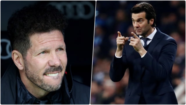 Diego Simeone & Santiago Solari. Foto: Reuters/Susana Vera & Juan Medina