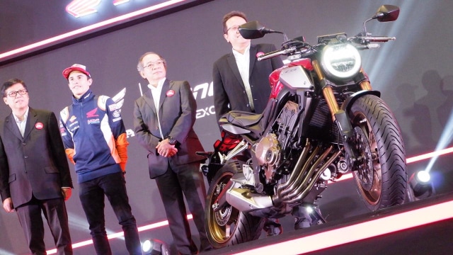Marc Marquez di peluncuran motor baru Honda di Bandung, Jawa Barat. Foto: Aditya Pratama Niagara/kumparan