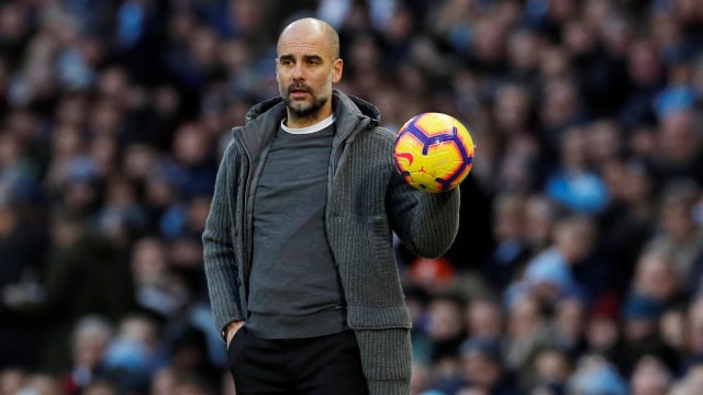 Pep Guardiola di laga Manchester City vs Chelsea. Foto: REUTERS/Phil Noble