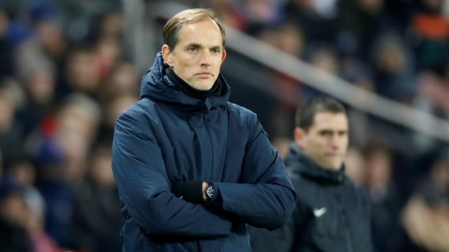 Tuchel di laga vs Strasbourg. Foto: Reuters/Charles Platiau
