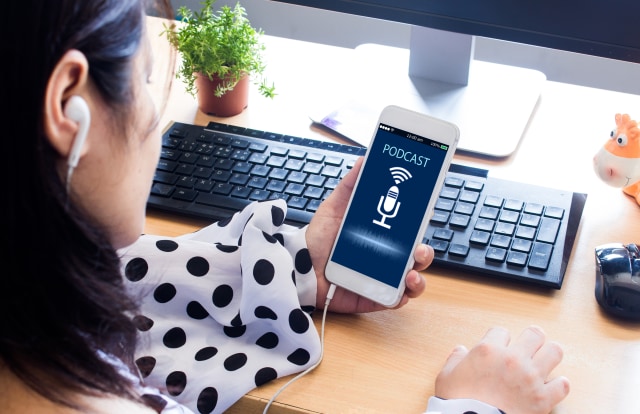Ilustrasi podcast. Foto: Shutterstock