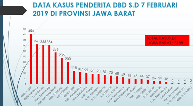 Data kasus DBD di Jabar. (Dok Dinkes Jabar)