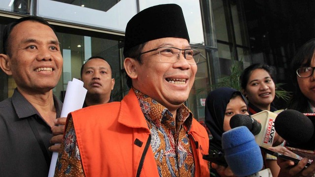 Taufik Kurniawan usai menjalani pemeriksaan di Gedung KPK, Selasa (12/2/2019). Foto: Irfan Adi Saputra/kumparan