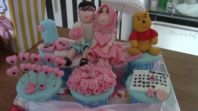 Berbagai varian Cupcake Spesial di Hari Valentine, Rabu (12/2)Foto :ABP/Urban Id