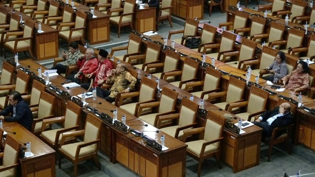 Suasana Rapat Paripurna ke-12 Penutupan Masa Sidang III DPR RI Tahun 2018-2019 di Ruang Rapat Paripurna DPR RI, Jakarta, Rabu (13/2). Foto: Nugroho Sejati/kumparan