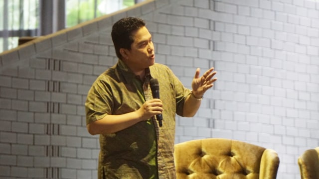 Erick Thohir di Rabu Hijrah. Foto: Iqbal Firdaus/kumparan